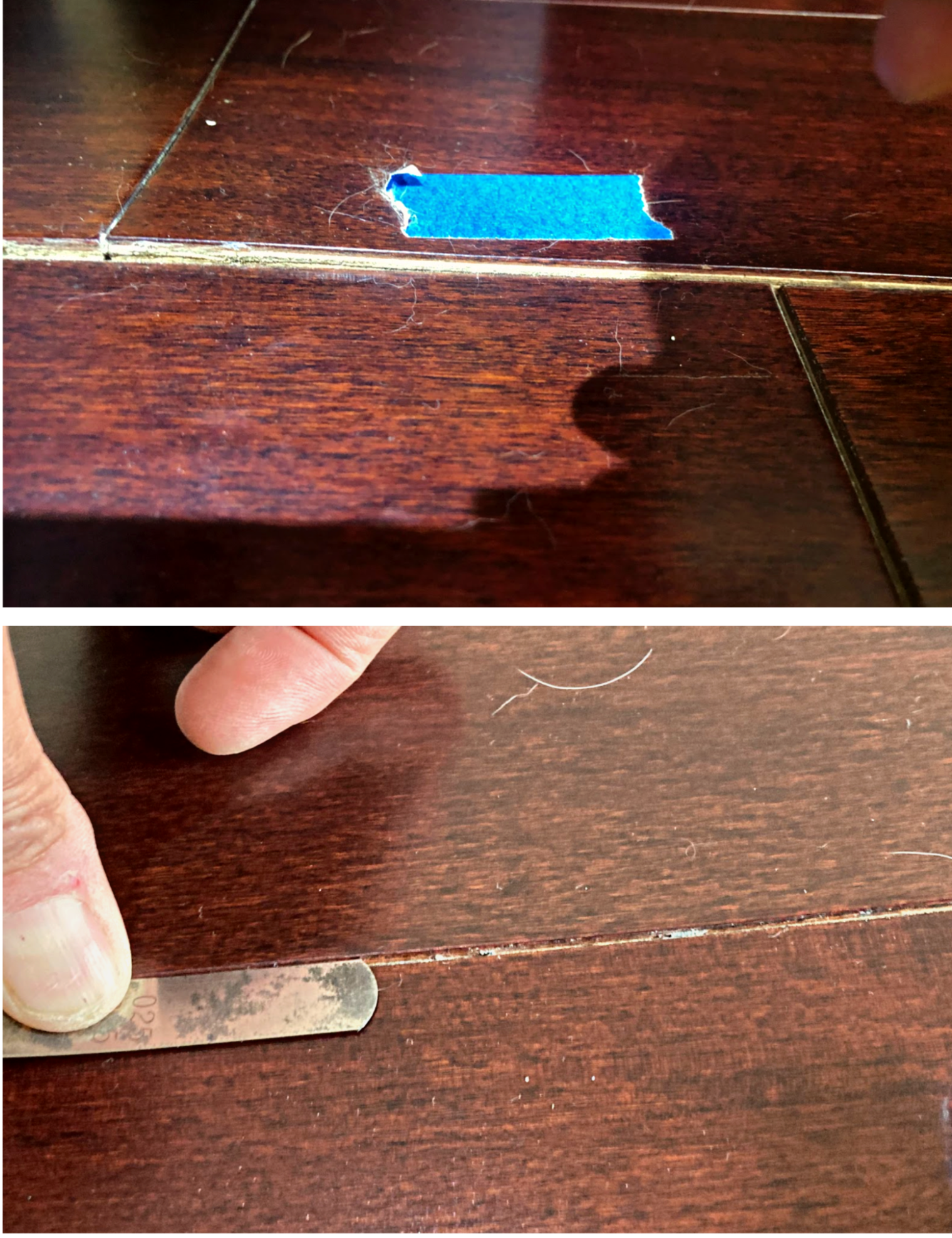 Gaps in the end-joints