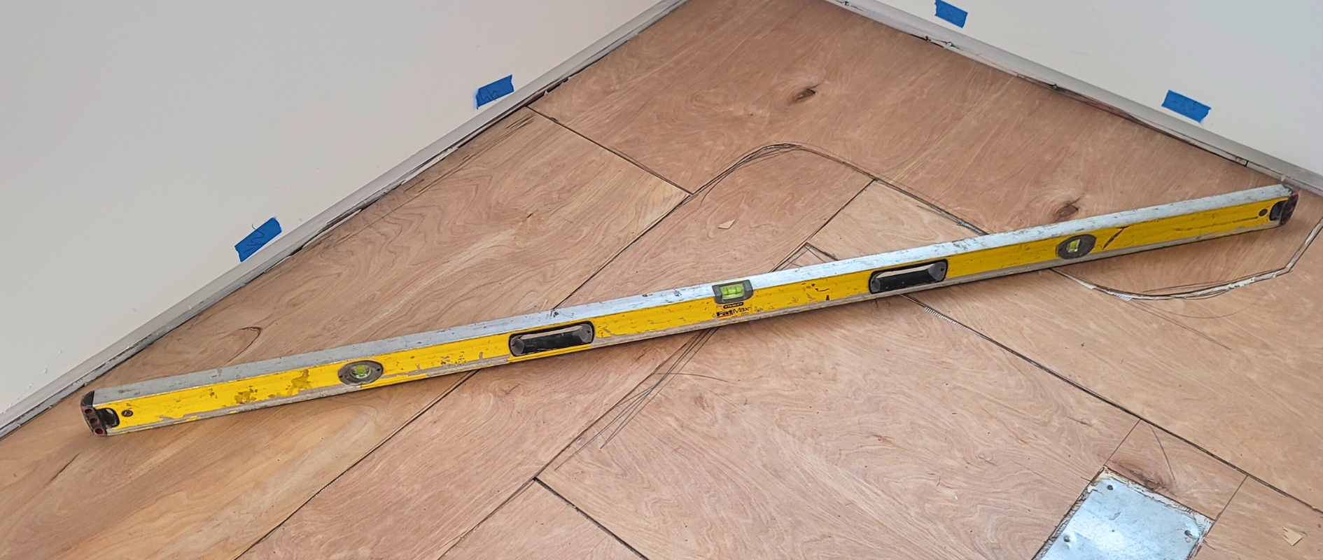 Subfloor leveling is essential.